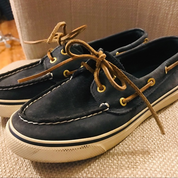 Sperry Navy Leather‎ Loafer - Picture 1 of 5